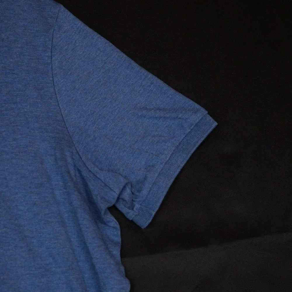Polo Ralph Lauren Polo Shirt Mens L Blue Heather Pima Cotton Short Sleeve